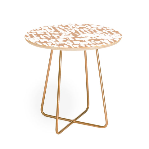Jacqueline Maldonado Inky Inverse Terra Cotta Round Side Table