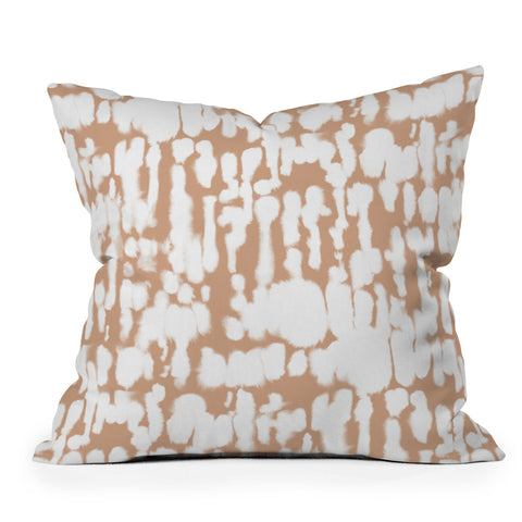 Jacqueline Maldonado Inky Inverse Terra Cotta Throw Pillow