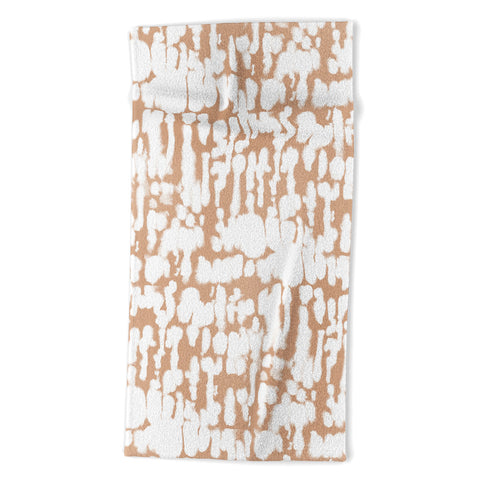 Jacqueline Maldonado Inky Inverse Terra Cotta Beach Towel