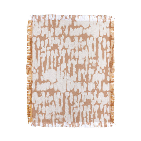 Jacqueline Maldonado Inky Inverse Terra Cotta Throw Blanket