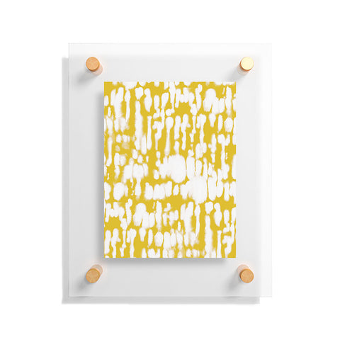 Jacqueline Maldonado Inky Inverse Yellow Floating Acrylic Print