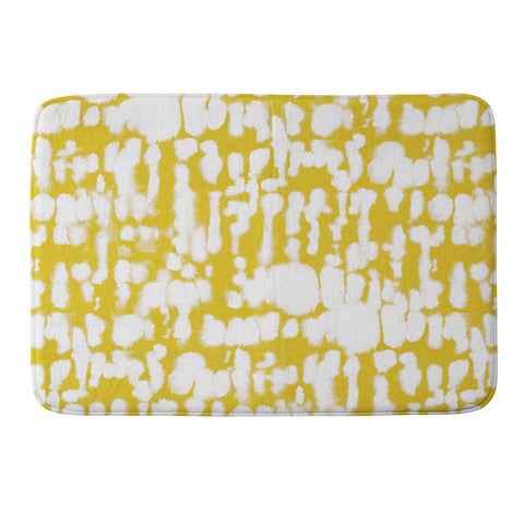 Jacqueline Maldonado Inky Inverse Yellow Memory Foam Bath Mat