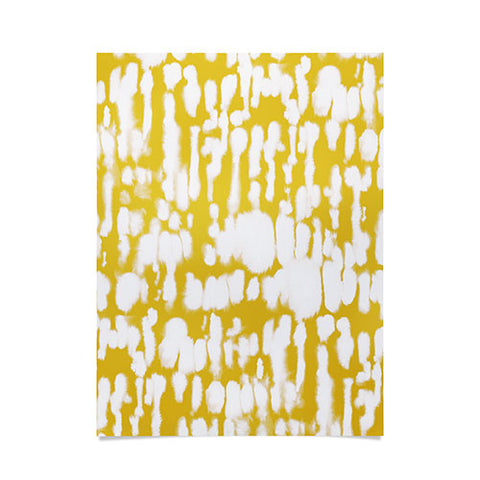 Jacqueline Maldonado Inky Inverse Yellow Poster