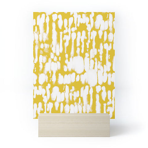 Jacqueline Maldonado Inky Inverse Yellow Mini Art Print
