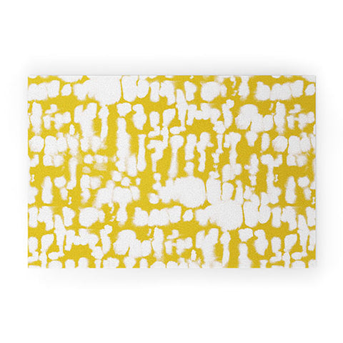 Jacqueline Maldonado Inky Inverse Yellow Welcome Mat