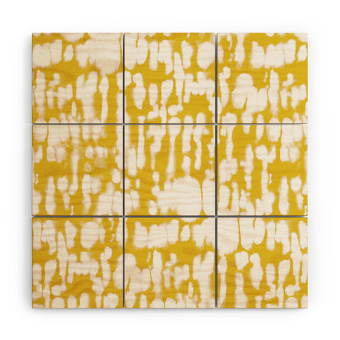 Jacqueline Maldonado Inky Inverse Yellow Wood Wall Mural