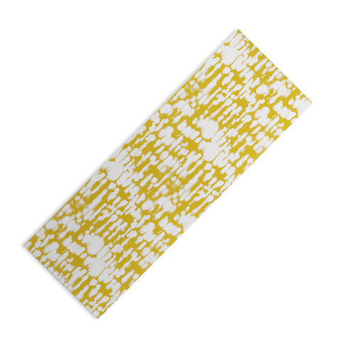 Jacqueline Maldonado Inky Inverse Yellow Yoga Mat