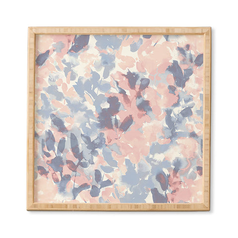 Jacqueline Maldonado Intuition Pale Peach and Blue Framed Wall Art