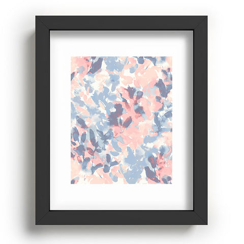 Jacqueline Maldonado Intuition Pale Peach and Blue Recessed Framing Rectangle