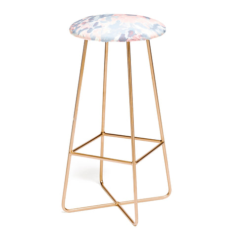 Jacqueline Maldonado Intuition Pale Peach and Blue Bar Stool