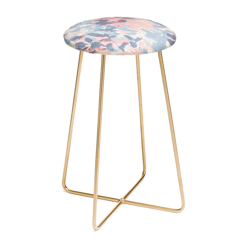 Jacqueline Maldonado Intuition Pale Peach and Blue Counter Stool