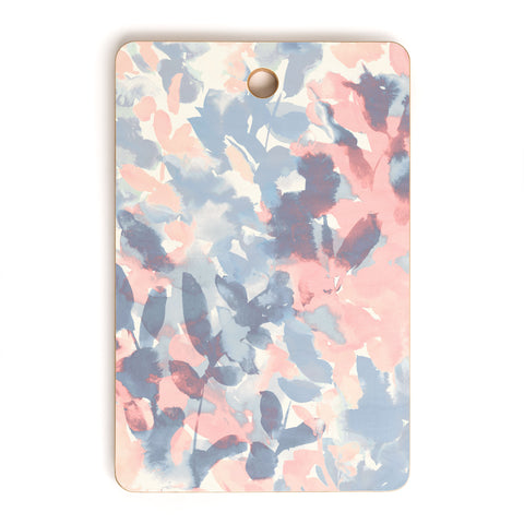 Jacqueline Maldonado Intuition Pale Peach and Blue Cutting Board Rectangle