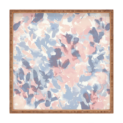 Jacqueline Maldonado Intuition Pale Peach and Blue Square Tray