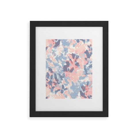 Jacqueline Maldonado Intuition Pale Peach and Blue Framed Art Print