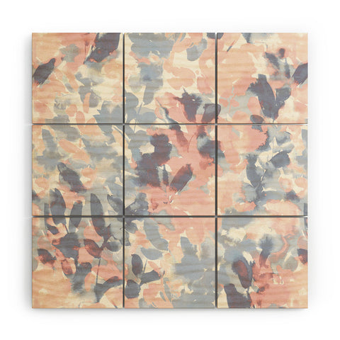 Jacqueline Maldonado Intuition Pale Peach and Blue Wood Wall Mural