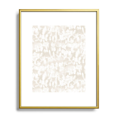 Jacqueline Maldonado Inverse Ice Dye Neutral Metal Framed Art Print