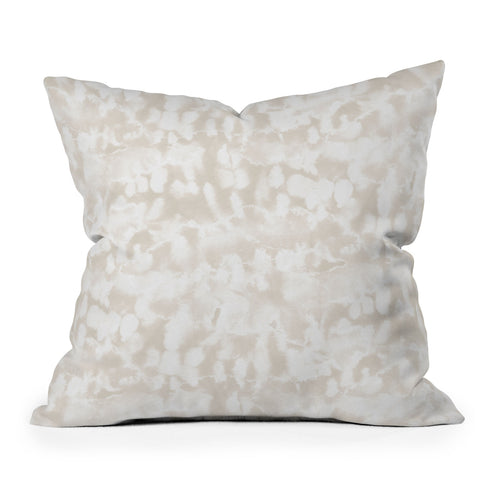 Jacqueline Maldonado Inverse Ice Dye Neutral Throw Pillow