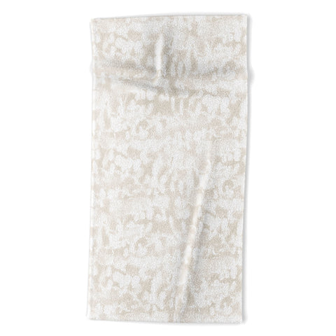 Jacqueline Maldonado Inverse Ice Dye Neutral Beach Towel