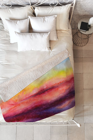 Jacqueline Maldonado Kiss Of Life Fleece Throw Blanket