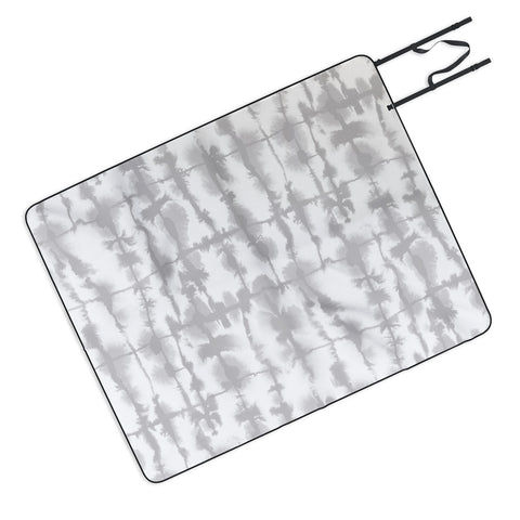 Jacqueline Maldonado Lateral Soft Gray Picnic Blanket