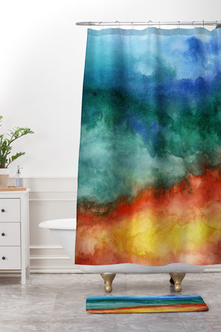 Jacqueline Maldonado Leaving California Shower Curtain And Mat