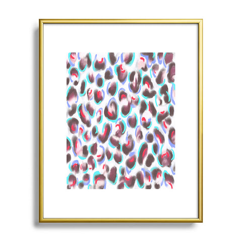 Jacqueline Maldonado Leopard Cool Metal Framed Art Print