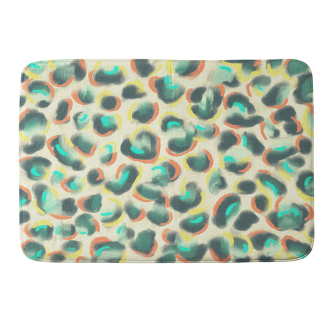 Jacqueline Maldonado Leopard Warm Memory Foam Bath Mat