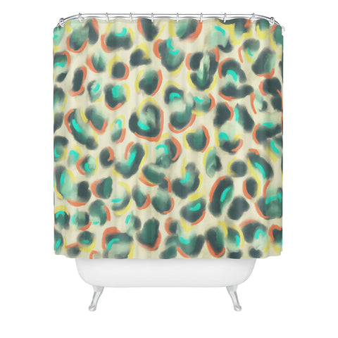 Jacqueline Maldonado Leopard Warm Shower Curtain