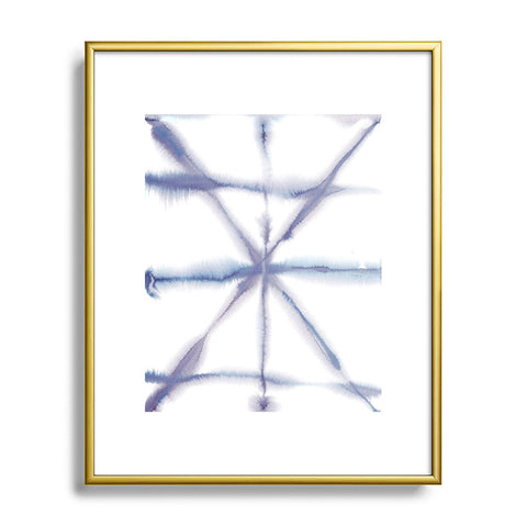 Jacqueline Maldonado Light Dye Folding Blues Metal Framed Art Print