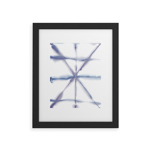 Jacqueline Maldonado Light Dye Folding Blues Framed Art Print