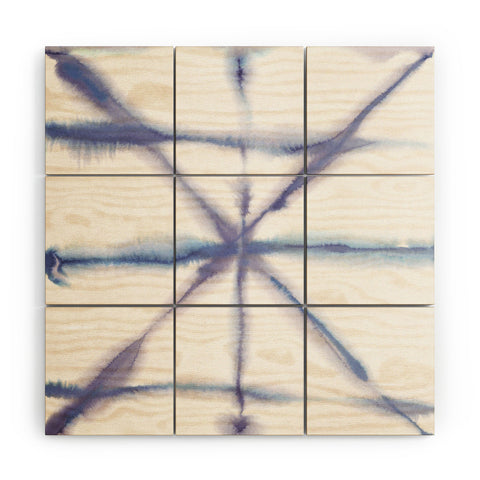 Jacqueline Maldonado Light Dye Folding Blues Wood Wall Mural