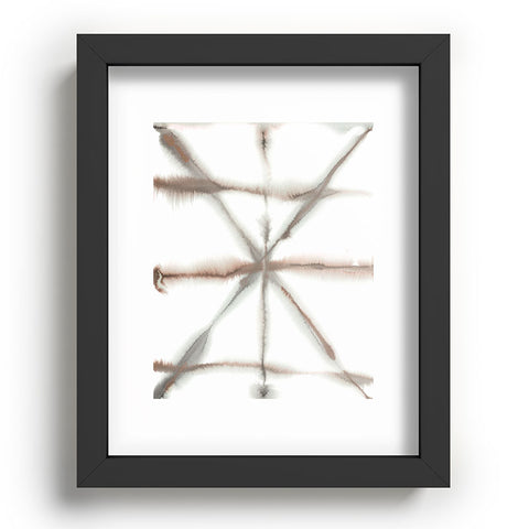 Jacqueline Maldonado Light Dye Folding Taupe Recessed Framing Rectangle