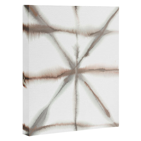 Jacqueline Maldonado Light Dye Folding Taupe Art Canvas