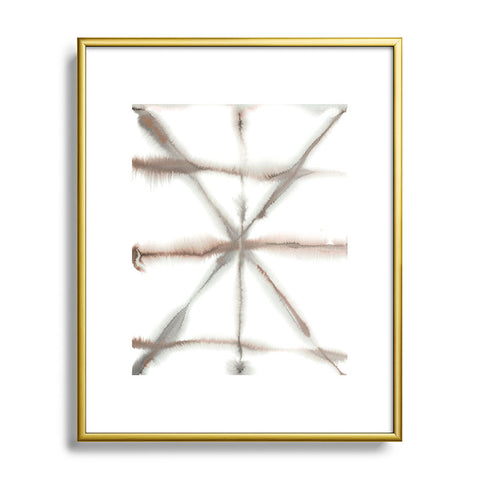 Jacqueline Maldonado Light Dye Folding Taupe Metal Framed Art Print