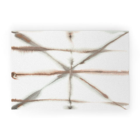 Jacqueline Maldonado Light Dye Folding Taupe Welcome Mat