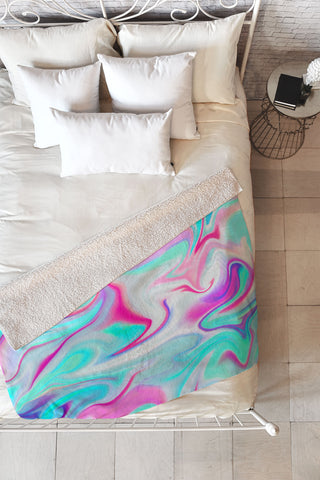 Jacqueline Maldonado Liquid 3 Fleece Throw Blanket