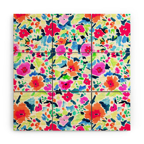 Jacqueline Maldonado Livs Room Orange Wood Wall Mural