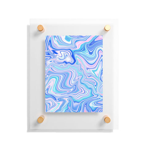 Jacqueline Maldonado Love Spell Marble Turquoise Floating Acrylic Print