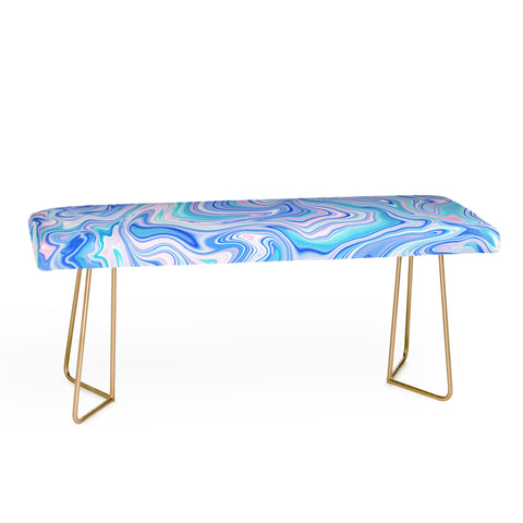 Jacqueline Maldonado Love Spell Marble Turquoise Bench