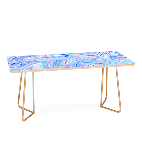 Jacqueline Maldonado Love Spell Marble Turquoise Coffee Table