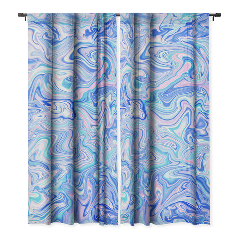 Jacqueline Maldonado Love Spell Marble Turquoise Blackout Non Repeat