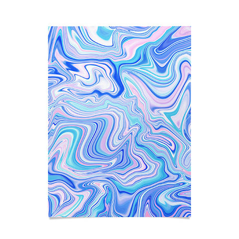 Jacqueline Maldonado Love Spell Marble Turquoise Poster