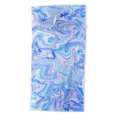 Jacqueline Maldonado Love Spell Marble Turquoise Beach Towel