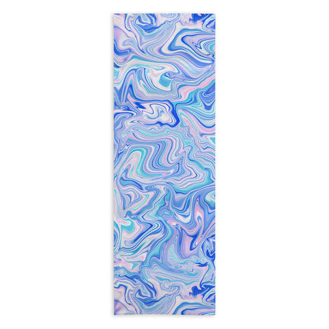Jacqueline Maldonado Love Spell Marble Turquoise Yoga Towel