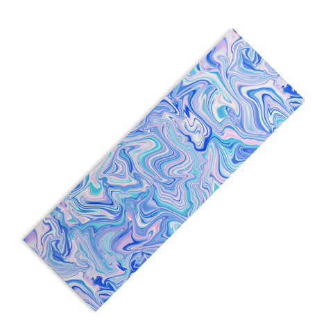 Jacqueline Maldonado Love Spell Marble Turquoise Yoga Mat