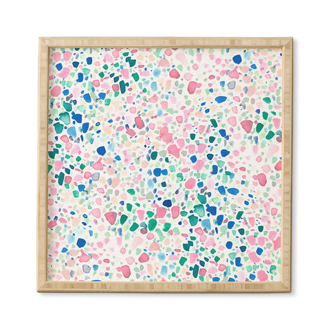 Jacqueline Maldonado Magic Terrazzo Pink Framed Wall Art