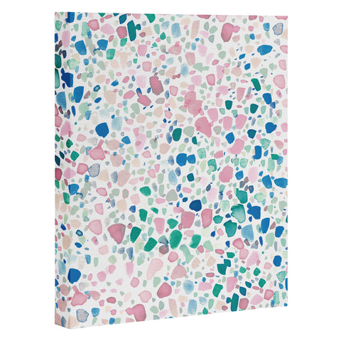 Jacqueline Maldonado Magic Terrazzo Pink Art Canvas