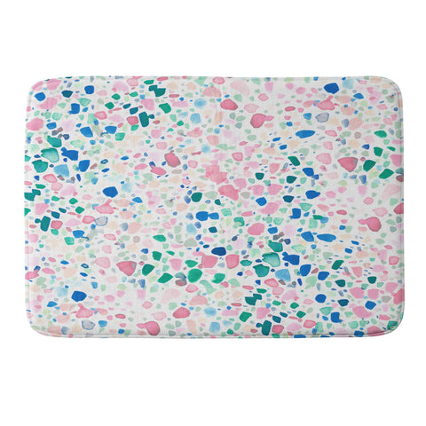 Jacqueline Maldonado Magic Terrazzo Pink Memory Foam Bath Mat