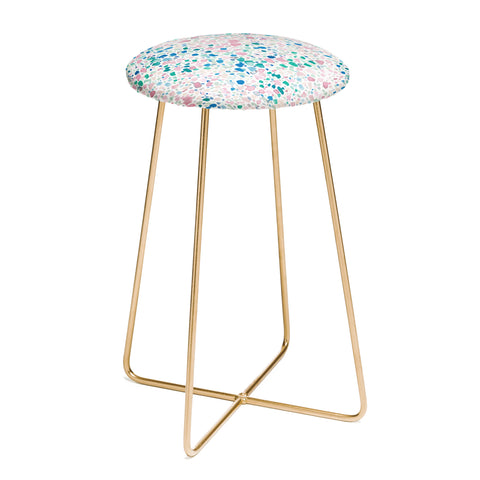 Jacqueline Maldonado Magic Terrazzo Pink Counter Stool