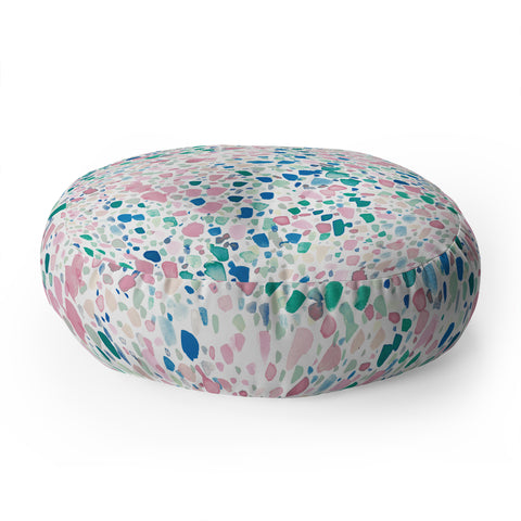 Jacqueline Maldonado Magic Terrazzo Pink Floor Pillow Round